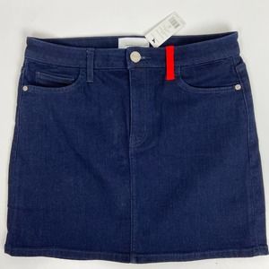 Current/Elliott Denim Mini Skirt - Navy Blue